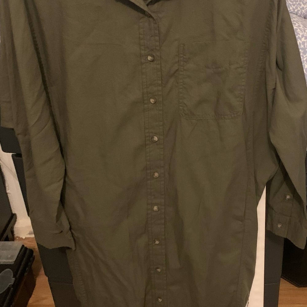 Universal Thread Olive Green T-Shirt Dress